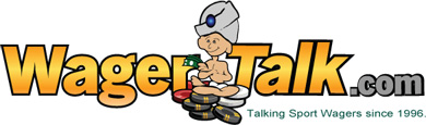 Wager Talk Custom Logo Design.