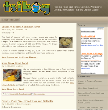 Tsibog Philippine Recipes & Dining Guuide